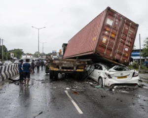 Mumbai-Nashik Highway Accident: Container Rams Into Three Vehicles; Three Injured