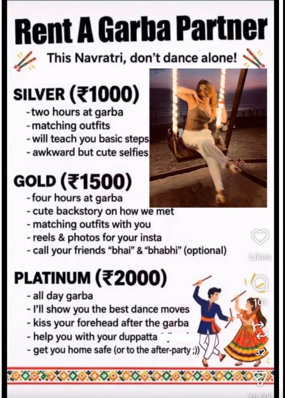 Rent a Garba Partner Advertisement